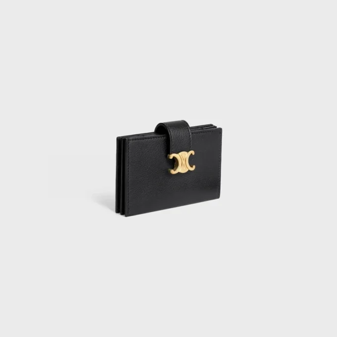 Accordeon Card Holder Nino in Supple Grained Calfskin Accordeon Card Holder Nino in Supple Grained Calfskin
