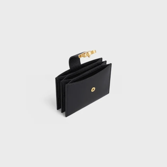 Accordeon Card Holder Nino in Supple Grained Calfskin Accordeon Card Holder Nino in Supple Grained Calfskin