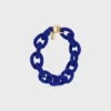 Ata Celine Links Necklace in Beads and Brass with Gold Finish Ata Celine Links Necklace in Beads and Brass with Gold Finish