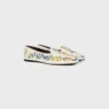 Aura Loafer in Flowers Embroidered Velvet