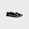Aura Loafer in Flowers Embroidered Velvet