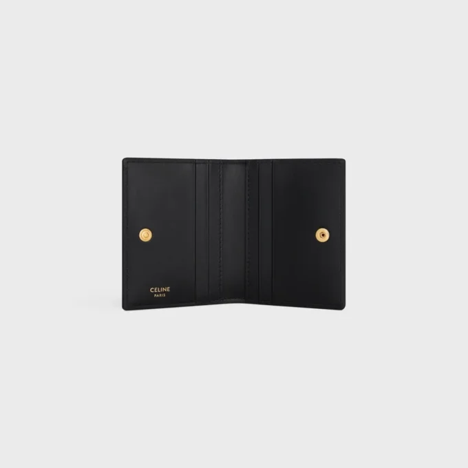 Bi-Fold Card Holder Triomphe in Shiny Calfskin Bi-Fold Card Holder Triomphe in Shiny Calfskin