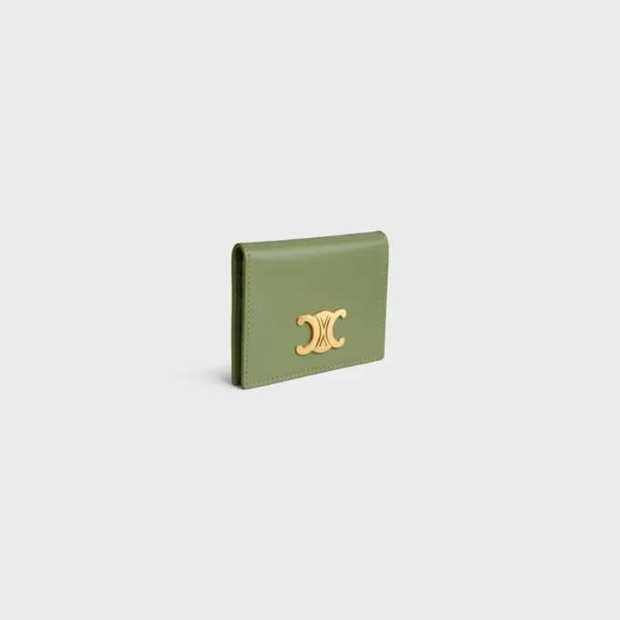 Bi-Fold Card Holder Triomphe in Shiny Calfskin Bi-Fold Card Holder Triomphe in Shiny Calfskin