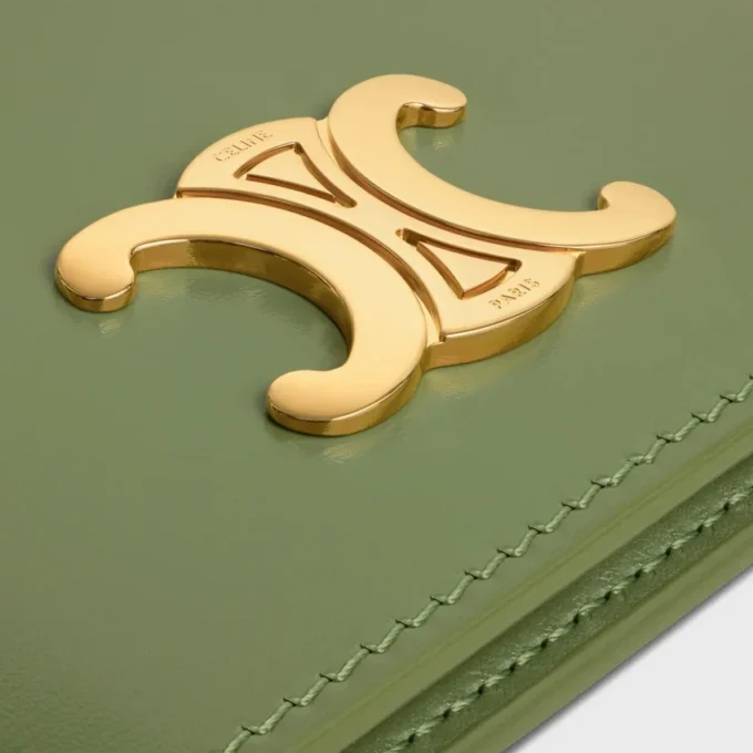 Bi-Fold Card Holder Triomphe in Shiny Calfskin Bi-Fold Card Holder Triomphe in Shiny Calfskin
