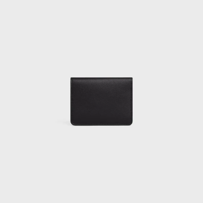 Bi-Fold Card Holder Triomphe Stamp in Supple Grained Calfskin Bi-Fold Card Holder Triomphe Stamp in Supple Grained Calfskin