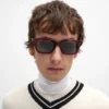 Black Frame 41 Sunglasses in Acetate