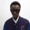Black Frame 45 Sunglasses in Acetate