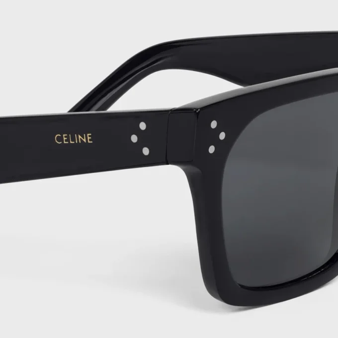 Black Frame 45 Sunglasses in Acetate