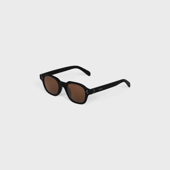 Black Frame 60 Sunglasses in Acetate
