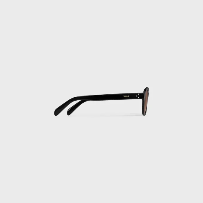 Black Frame 60 Sunglasses in Acetate