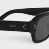 Black Frame 61 Sunglasses in Acetate
