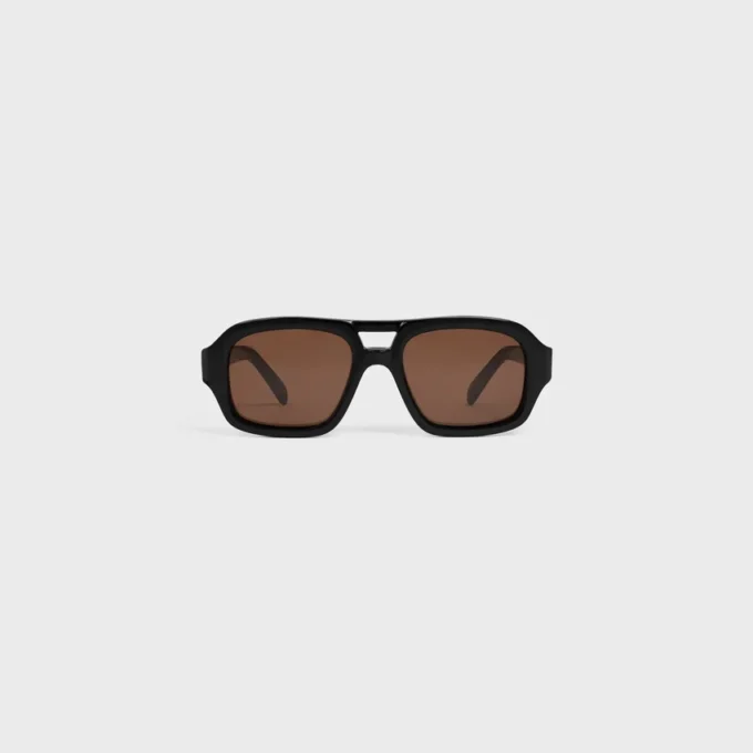 Black Frame 62 Sunglasses in Acetate