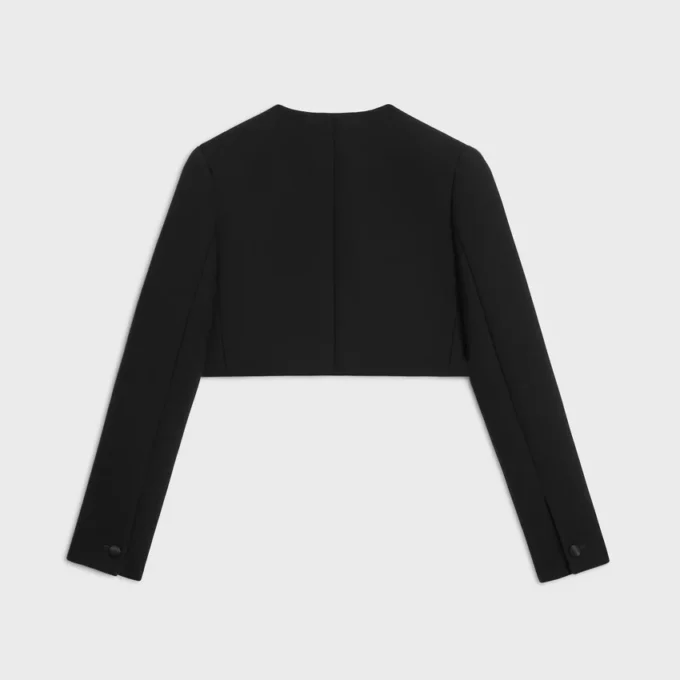 Bolero Jacket in Double Wool Crepe Bolero Jacket in Double Wool Crepe