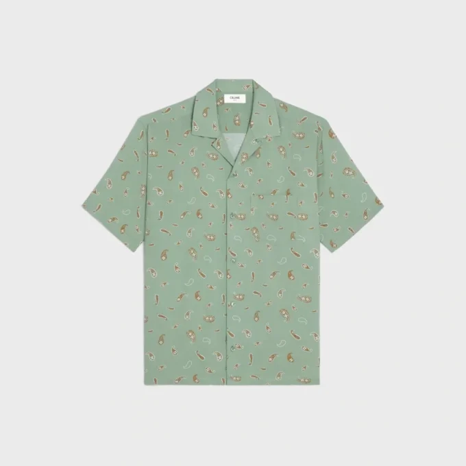 Bowling Shirt in Paisley Print Viscose Bowling Shirt in Paisley Print Viscose