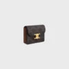 Business Card Holder Triomphe in Triomphe Canvas and Lambskin Business Card Holder Triomphe in Triomphe Canvas and Lambskin