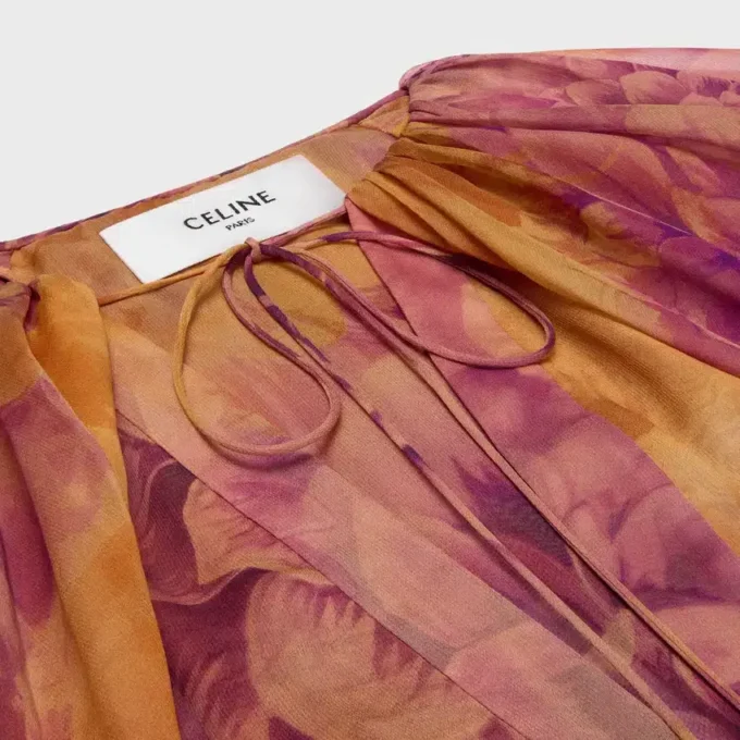 Caftan Dress in Silk Muslin