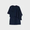 Cape Dress in Viscose Cady Cape Dress in Viscose Cady