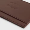 Card Holder in Satinated Calfskin with Triomphe Embossed Card Holder in Satinated Calfskin with Triomphe Embossed