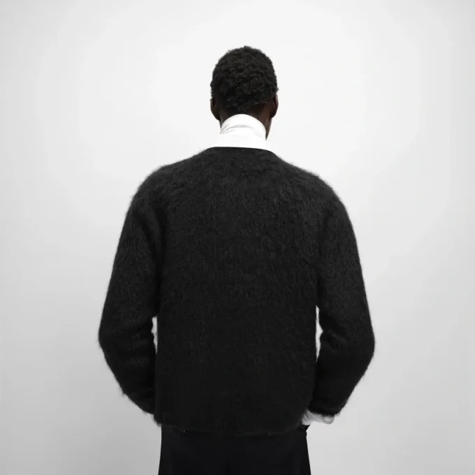 Cardigan in Brushed Mohair Cardigan in Brushed Mohair