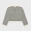 Cardigan Jacket in Striped Wool