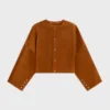 Cardigan Jacket in Suede Cardigan Jacket in Suede