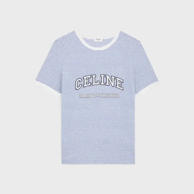 Celine 70’S T-Shirt in Striped Jersey