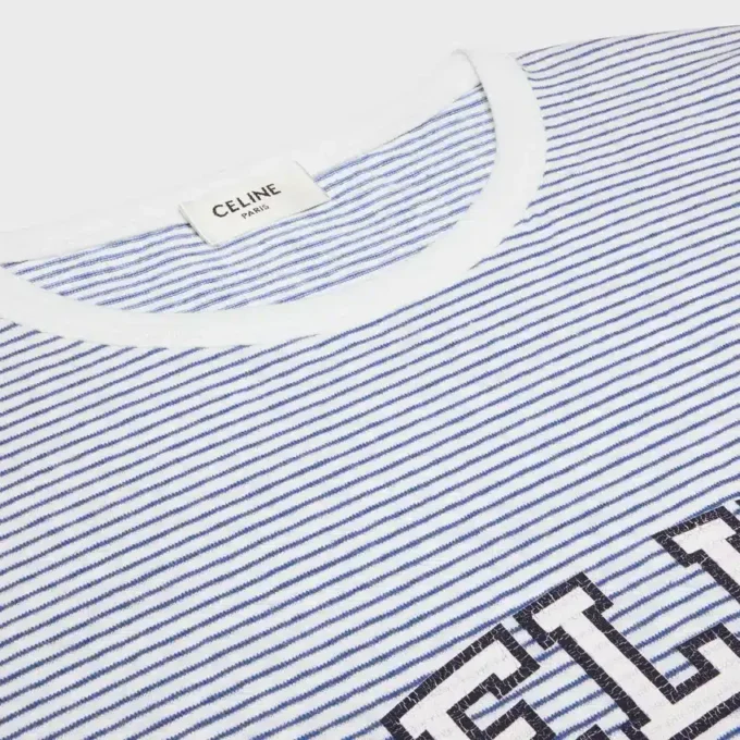 Celine 70’S T-Shirt in Striped Jersey