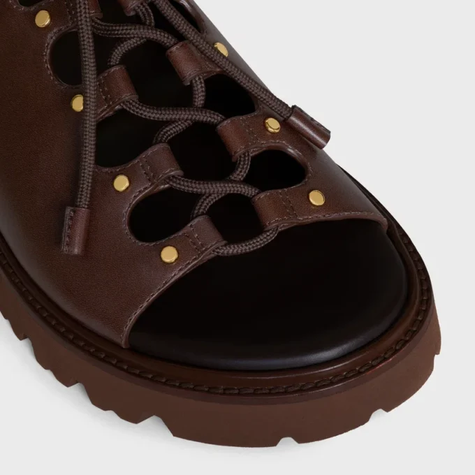 Celine Billie Chunky Sandale  in Calfskin and Textile
