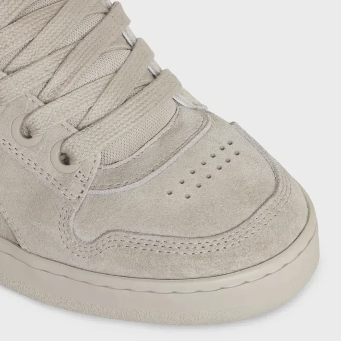 Celine Huntington Low Lace-Up Sneaker in Suede Calfskin and Mesh Celine Huntington Low Lace-Up Sneaker in Suede Calfskin and Mesh