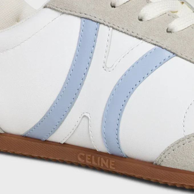 Celine Jogger – Low Lace-Up Sneaker in Calfskin and Suede Calfskin