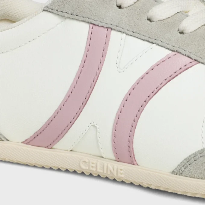 Celine Jogger Low Lace-Up Sneaker in Calfskin & Suede Calfskin