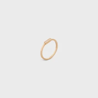 Celine Line Ring in Yellow Gold and Diamonds