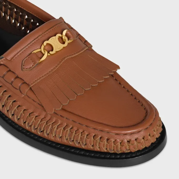 Celine Luco Braided Loafer in Calfskin