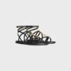Celine Lympia Strappy Jewel Sandal  in Calfskin