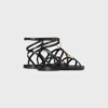 Celine Lympia Strappy Jewel Sandal  in Calfskin