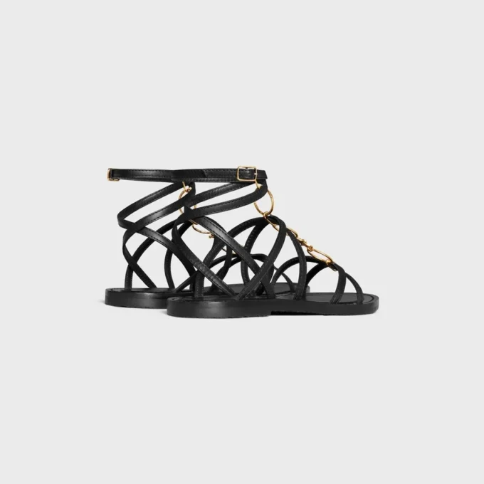 Celine Lympia Strappy Jewel Sandal  in Calfskin