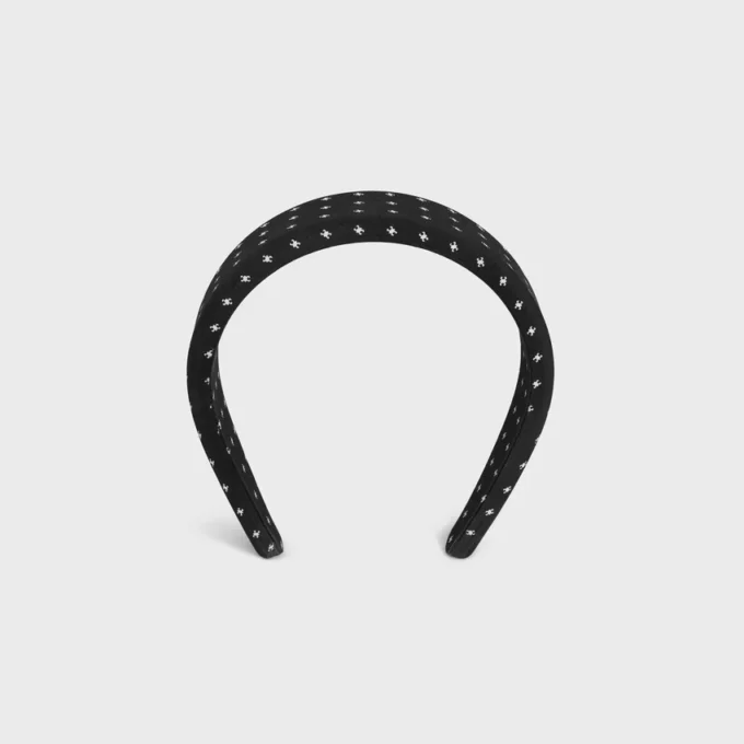 Celine Micro Triomphe Headband in Silk Celine Micro Triomphe Headband in Silk