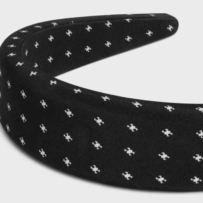 Celine Micro Triomphe Headband in Silk Celine Micro Triomphe Headband in Silk