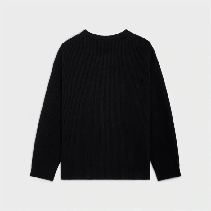 Celine Oversized Sweater in Ribbed Wool Celine Oversized Sweater in Ribbed Wool