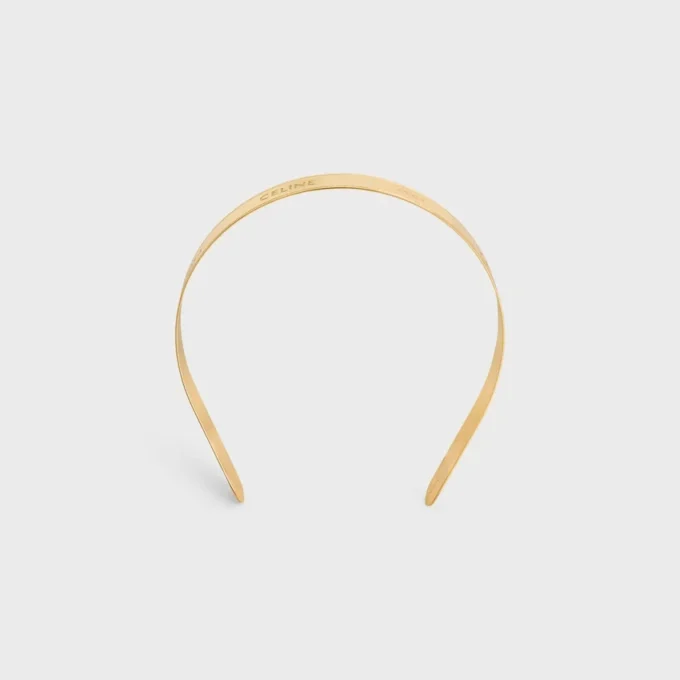 Celine Paris Thin Headband in Steel