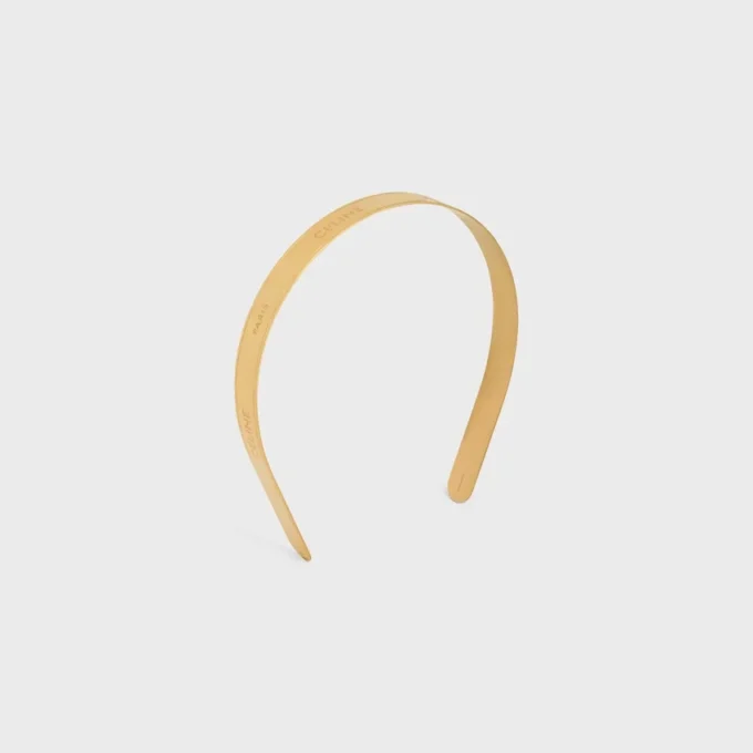 Celine Paris Thin Headband in Steel