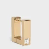 Celine Sentimental Square Earring in Yellow Gold and Diamond Celine Sentimental Square Earring in Yellow Gold and Diamond