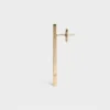 Celine Sentimental Straight Earring in Yellow Gold and Diamond Celine Sentimental Straight Earring in Yellow Gold and Diamond