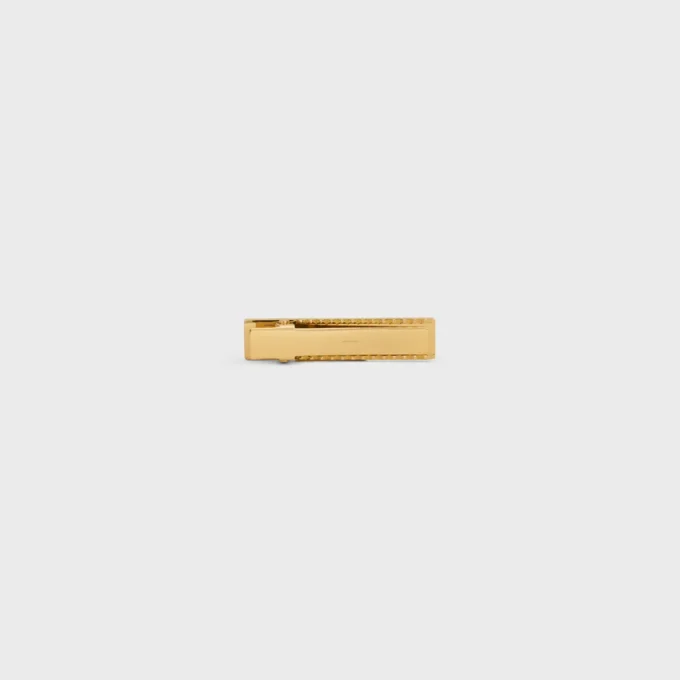 Celine Sulky Hair Clip in Brass with Gold Finish and Steel