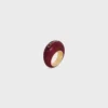 Celine Sulky Ring in Enamel and Brass with Gold Finish