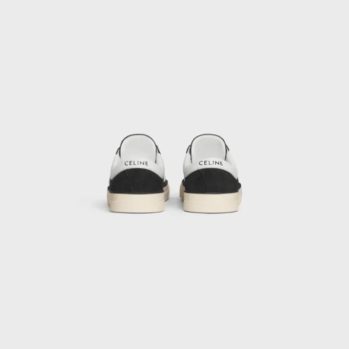 Celine Sunset Low Lace-Up Sneaker in Suede Calfskin and Calfskin Celine Sunset Low Lace-Up Sneaker in Suede Calfskin and Calfskin