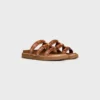 Celine – Tippi Slide in Embroidered Calfskin