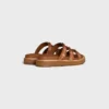 Celine – Tippi Slide in Embroidered Calfskin