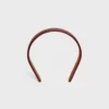 Celine Toile Triomphe Thin Headband in Lambskin and Toile Triomphe