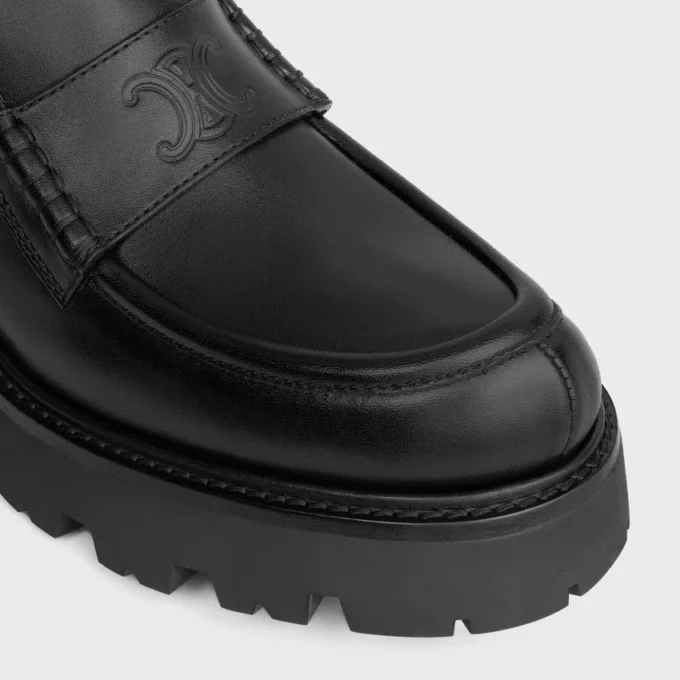 Celine Triomphe – Loafer in Calfskin Vegetal Tanning and Calfskin Celine Triomphe – Loafer in Calfskin Vegetal Tanning and Calfskin